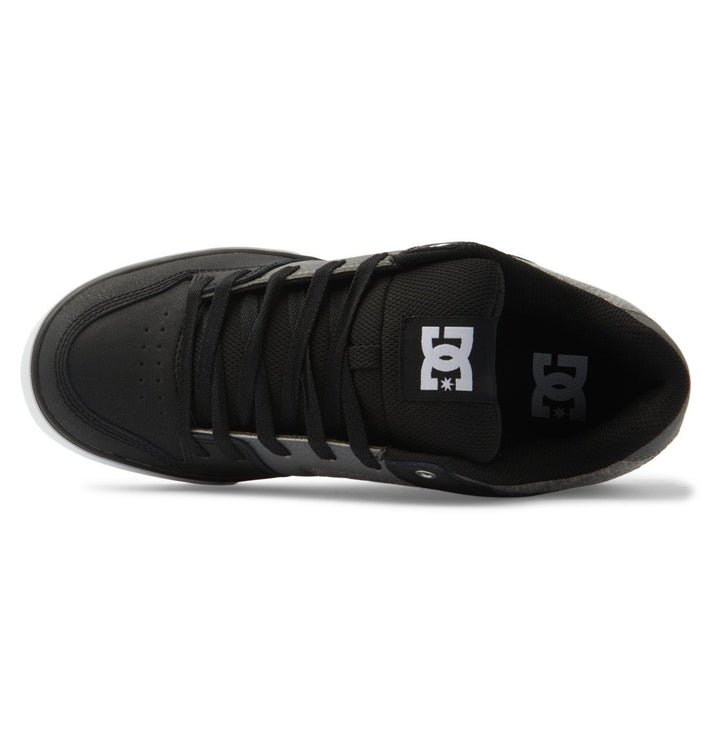 DC Shoes Mens Pure Shoes Black/White/Armor - 300660-KWA BLACK/WHITE/ARMOR Image 3