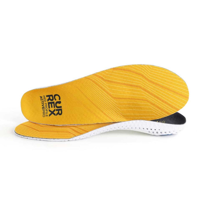 CURREX ActivePro Medium Profile Athletic Insoles Orange 2902-23 Unisex Comfort Image 1