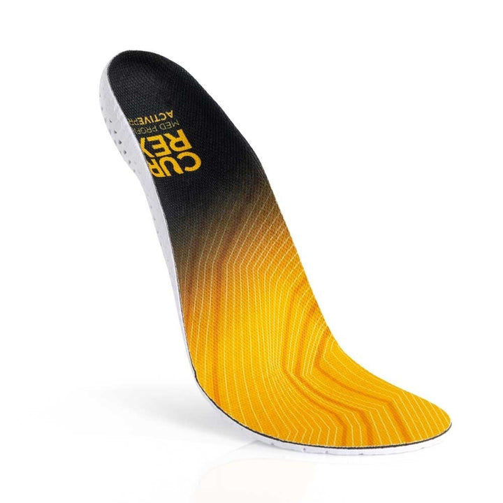 CURREX ActivePro Medium Profile Athletic Insoles Orange 2902-23 Unisex Comfort Image 4