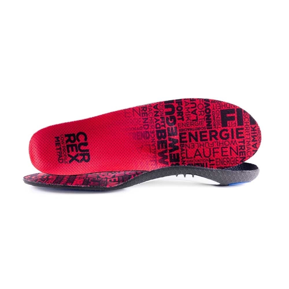 CURREX MetPad Low Profile Insoles Red Unisex Model 2913-23 Arch Support Image 1