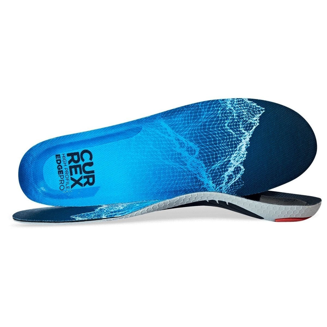 CURREX EDGEPRO Ski Boot Insoles Blue High Profile Thermo Regulating 2021-18 Image 1