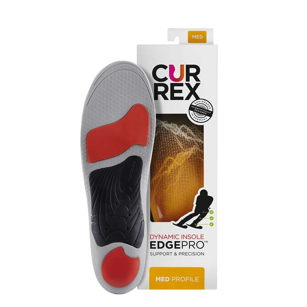 CURREX EDGEPRO Ski Boot Insoles Medium Profile Orange Thermo Regulating 2022-18 Image 3