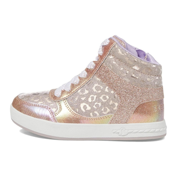 Skechers Girls Standouts 2.0 - Leopard Shine Sneaker Rose Gold - 310909L-RSGD ROSEGOLD Image 4