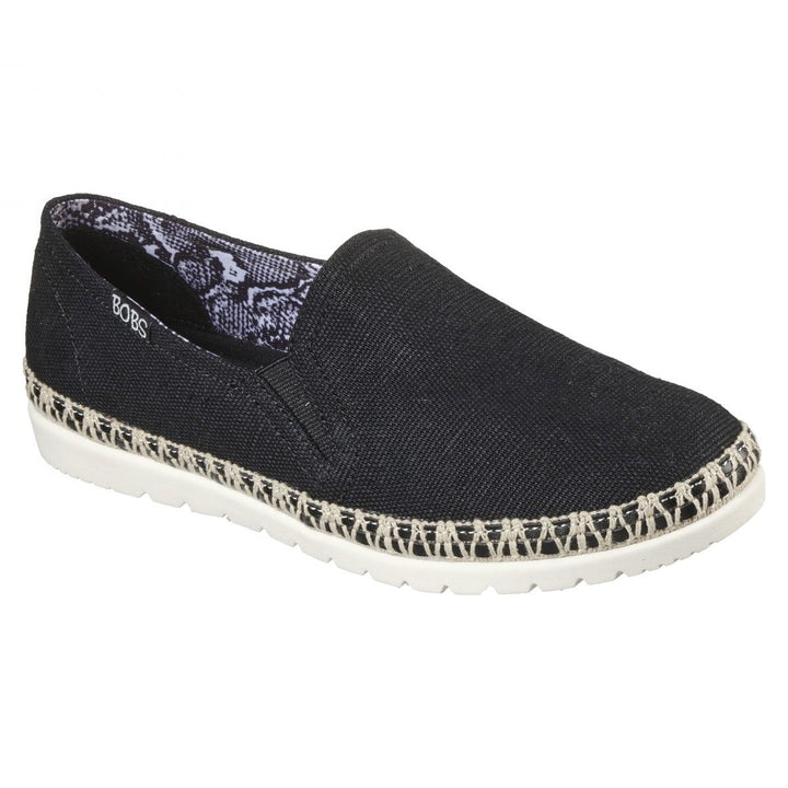 Skechers Womens BOBS Flexpadrille 3.0 - Dark Horse Slip-On Sneaker Black - 113091-BLK 4 BLACK Image 2