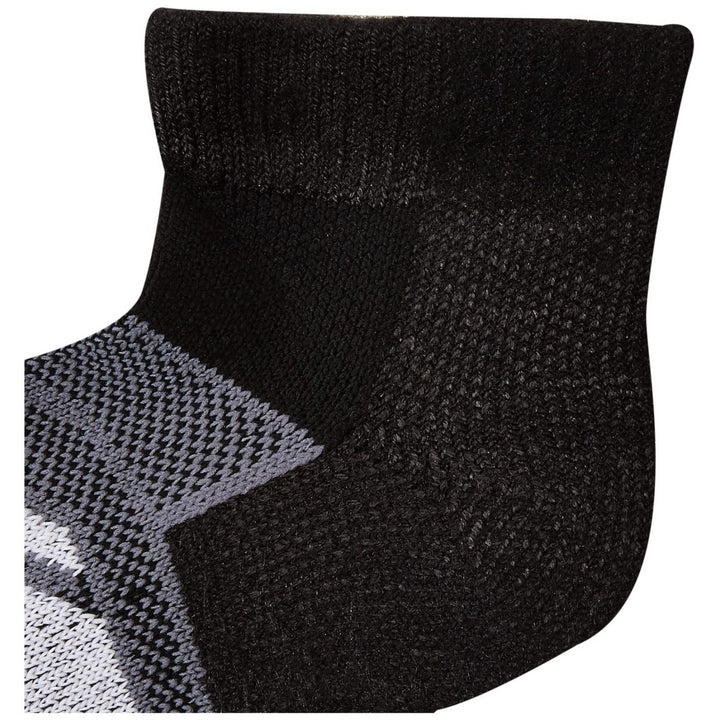 Thorlos Max Cushion Ankle Socks Black Grey Accent 12 Hour Shift Work Footwear Image 4