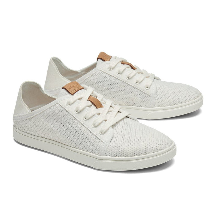 OluKai Pehuea Li Womens Sneakers White/White Mesh Slip-On 20379-4R4R Image 2