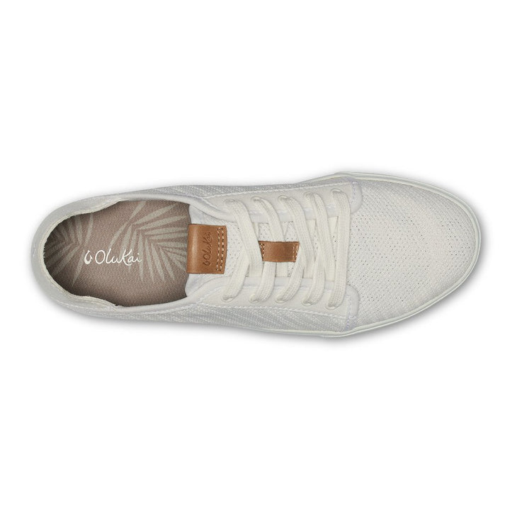 OluKai Pehuea Li Womens Sneakers White/White Mesh Slip-On 20379-4R4R Image 4