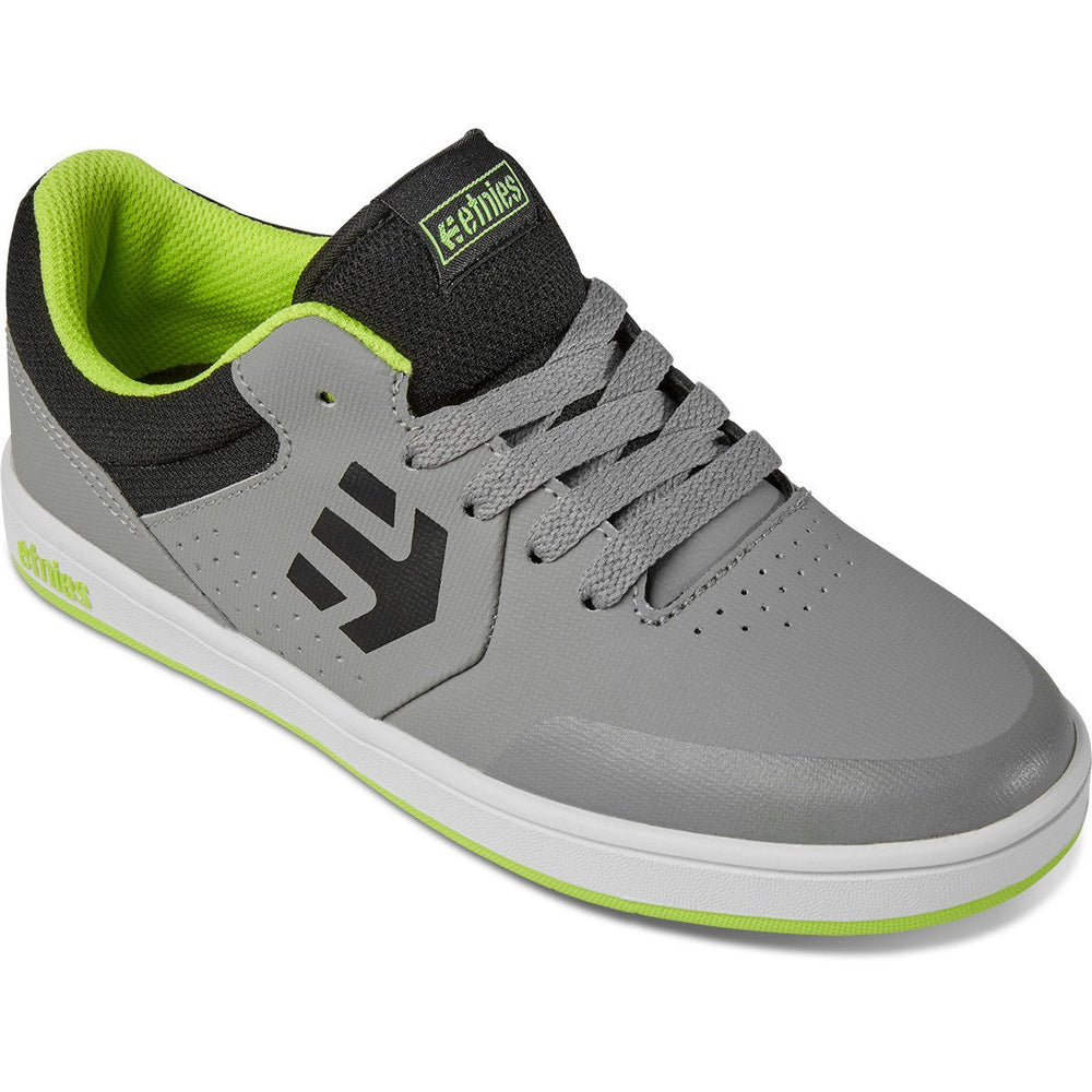 Etnies Unisex Kids Marana Skate Shoe Grey/Lime/White - 4301000120-376 GREY/LIME/WHITE Image 2