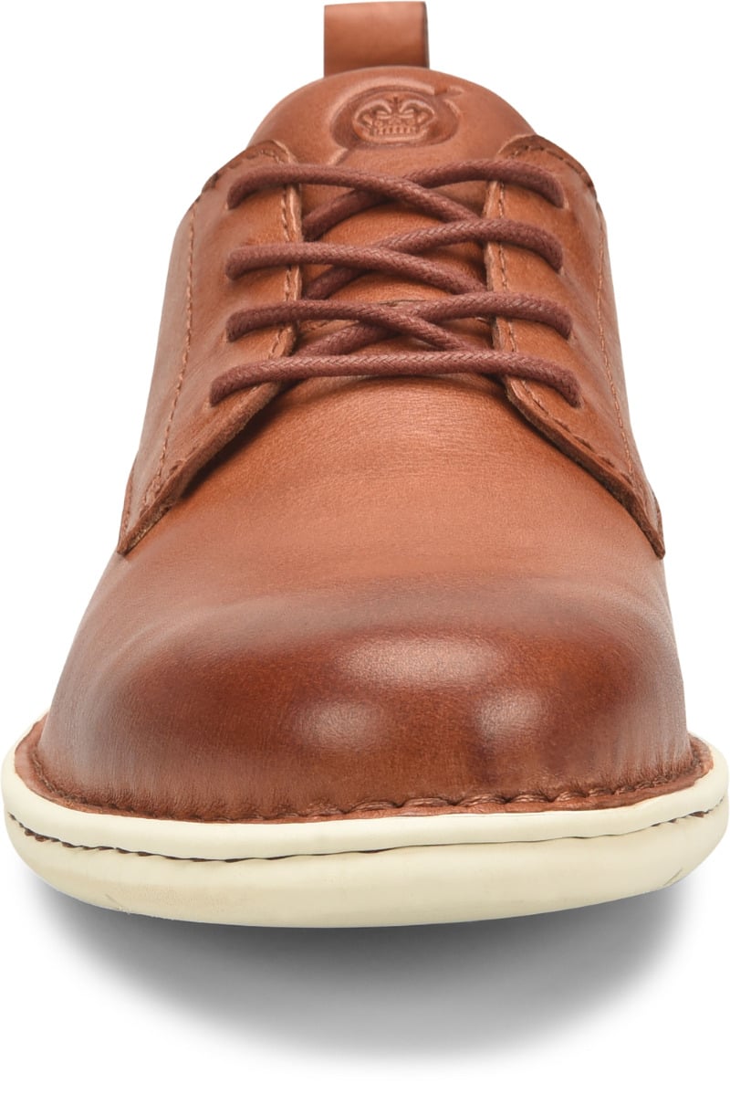 Born Mens Todd Lace-Up Oxford Cognac Full Grain Leather BM0006806 Size Available Image 1