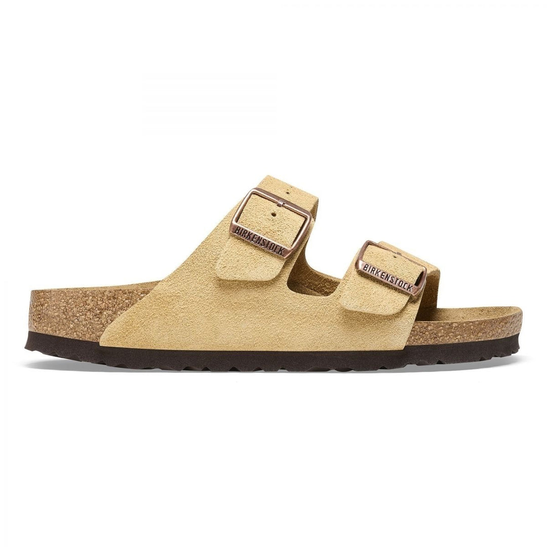 BIRKENSTOCK Womens Arizona Latte Cream Suede (narrow width) - 1026174 LATTE CREAM Image 3