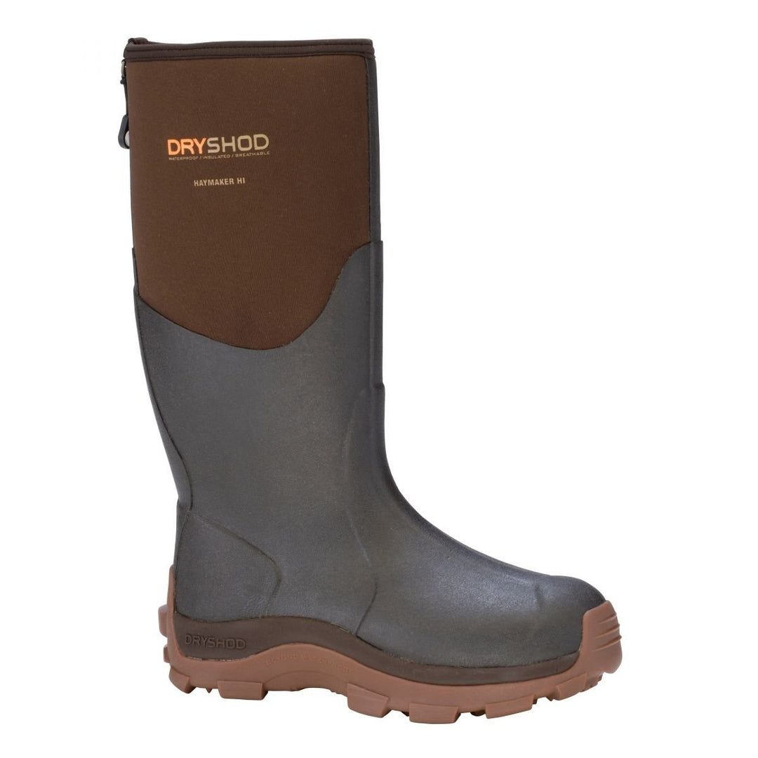 Dryshod Haymaker Mens Farm Boots Brown Waterproof Insulated Size One Size Image 1