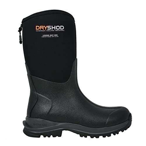 Dryshod Womens Legend MXT Mid Pull On Boot Black Grey LGX-WM-BK Waterproof Image 4