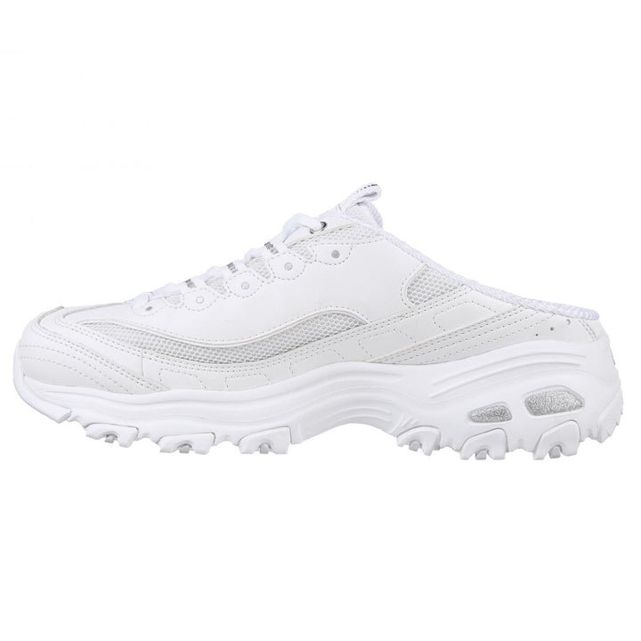 Skechers Womens DLites - Full Bliss Sneaker White/Silver - 149787-WSL WHITE/SILVER Image 3