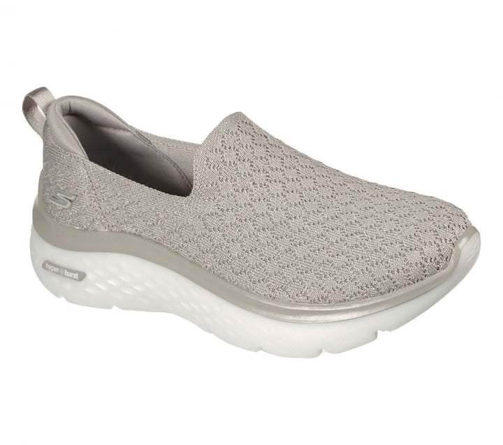 Skechers Womens Go Walk Hyper Burst - Glimmer Hope Slip-on Taupe - 124583-TPE TAUPE Image 2