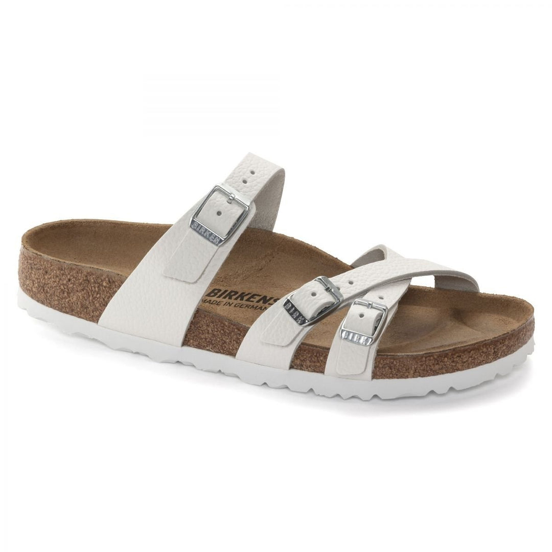 BIRKENSTOCK Franca Womens White Leather Sandals Regular Width 1024395 Image 1