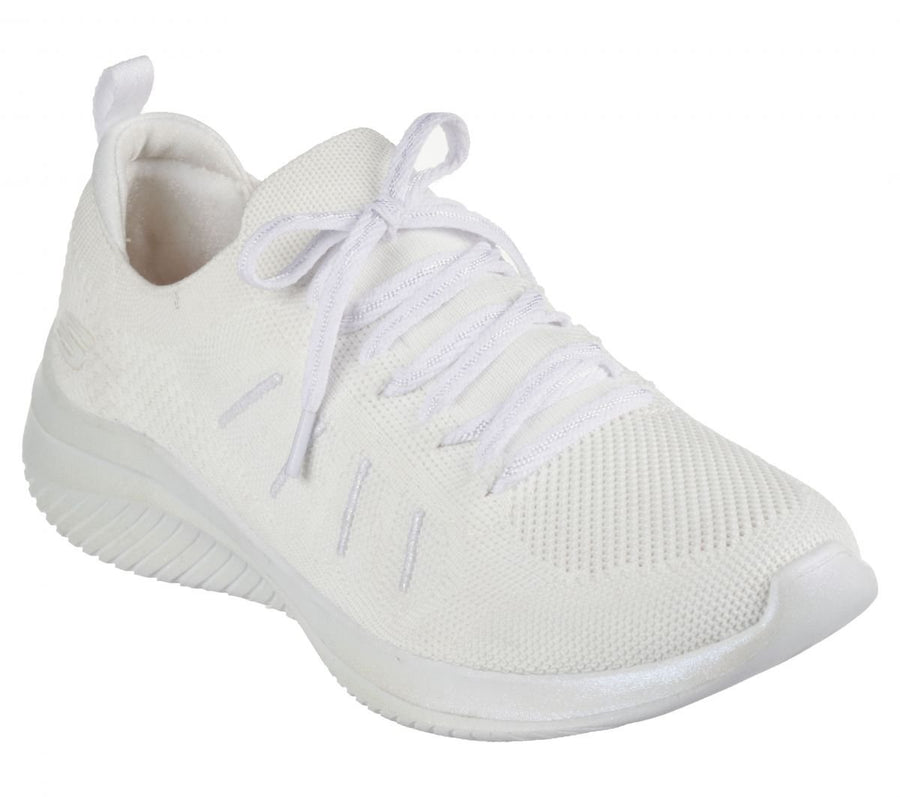 Skechers Womens Ultra Flex 3.0 - Glowing Sky Sneaker White - 149856-WHT WHITE Image 1