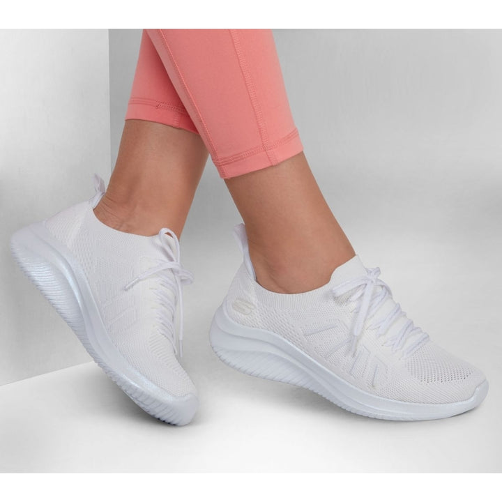 Skechers Womens Ultra Flex 3.0 - Glowing Sky Sneaker White - 149856-WHT WHITE Image 4