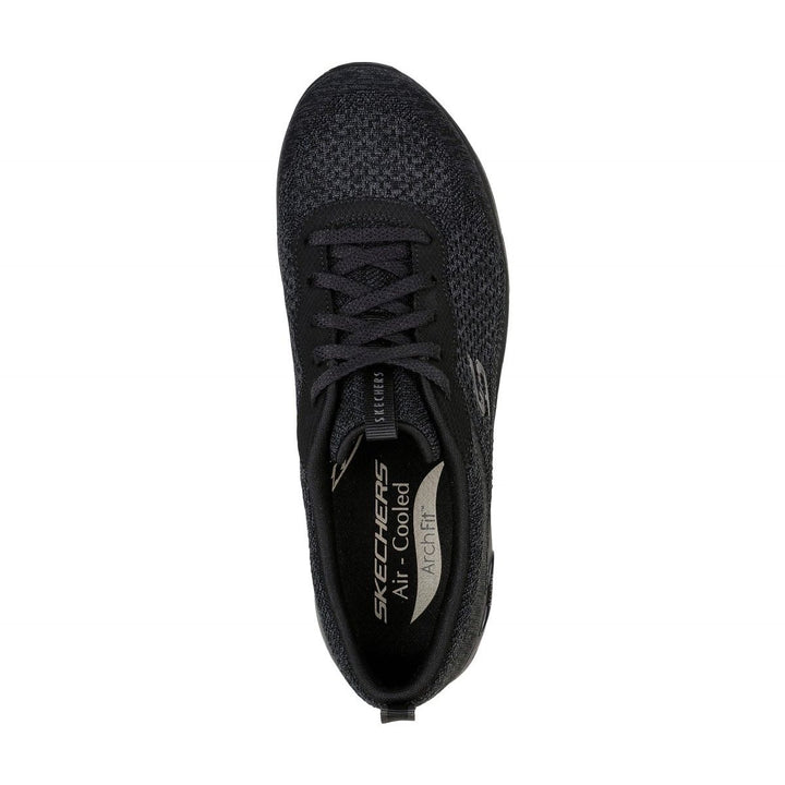 Skechers Womens Arch Fit Refine - Lavish Wish Sneaker Black - 104272-BBK BLACK Image 3