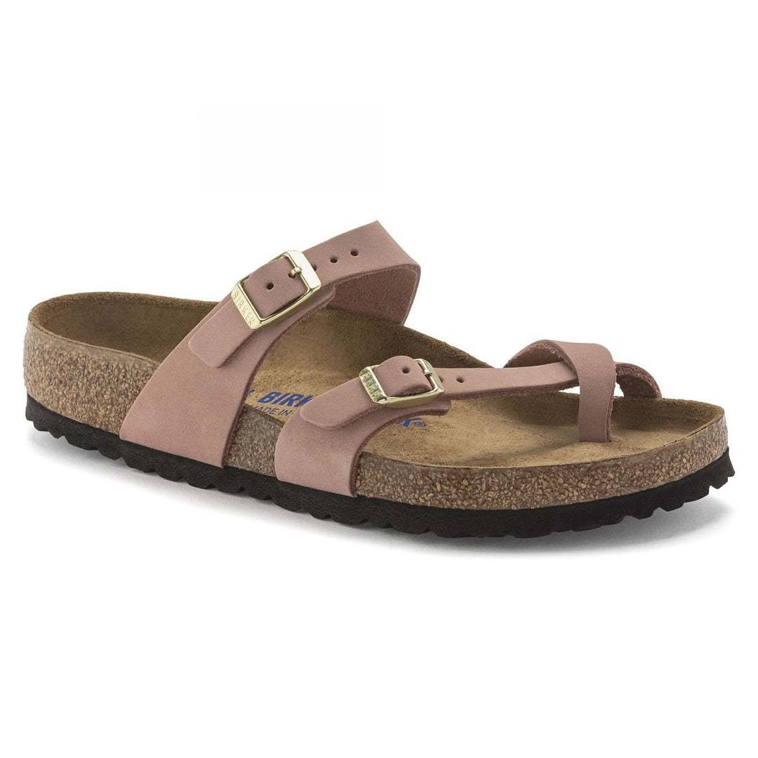 BIRKENSTOCK Womens Mayari Soft Footbed Old Rose Nubuck (regular width) - 1023964 OLD ROSE Image 1