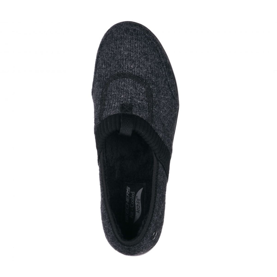 Skechers Womens Arch Fit Lounge - Be Calm Slip-On Black/Grey - 175166-BKGY BLACK/GRAY Image 3