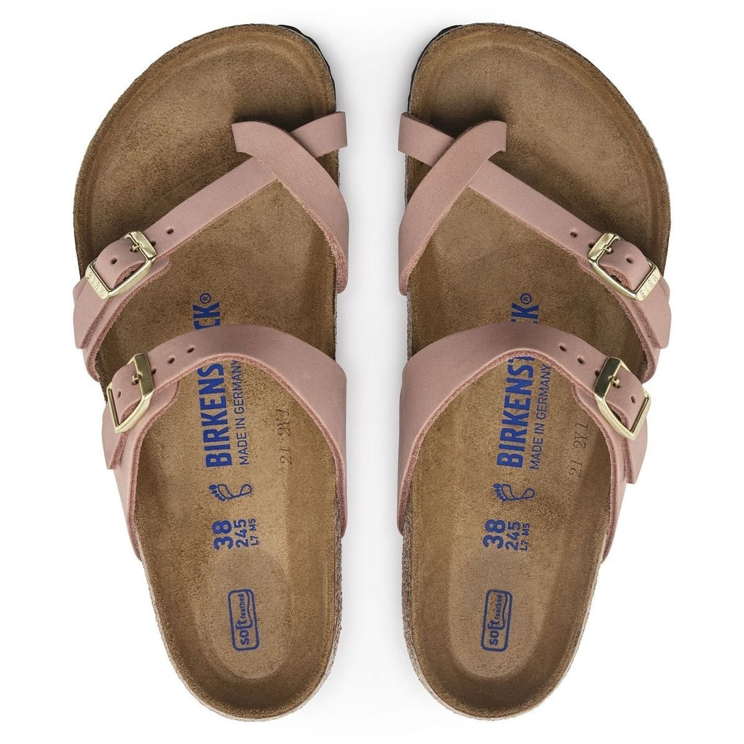 BIRKENSTOCK Womens Mayari Soft Footbed Old Rose Nubuck (regular width) - 1023964 OLD ROSE Image 4