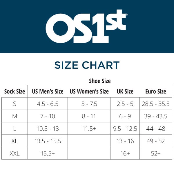 OS1st Wellness Performance Crew Socks Black OS1-3834B Unisex Compression Support Image 2