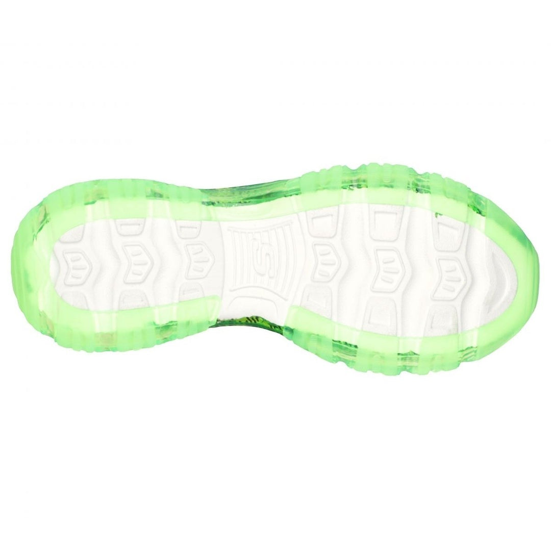 Skechers Womens DLites - Glam Rocker Sneaker Black/Lime - 149508-BKLM BLACK / LIME Image 4