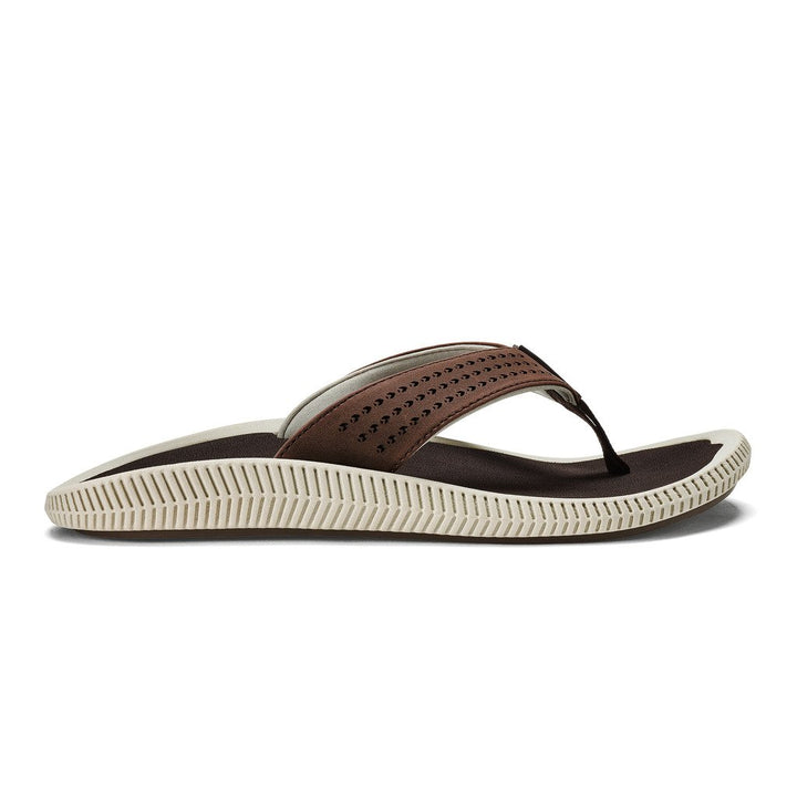 OluKai Mens Ulele Flip Dark Wood/Dark Wood - 10435-6363 7 Dk Wood / Dk Wood Image 1