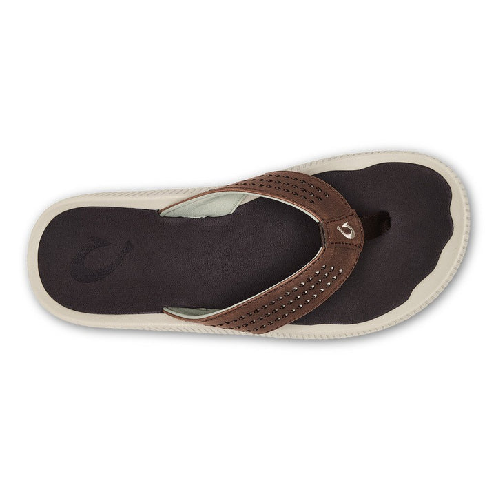 OluKai Mens Ulele Flip Dark Wood/Dark Wood - 10435-6363 7 Dk Wood / Dk Wood Image 3