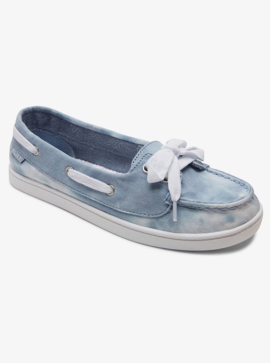 ROXY Womens Ahoy Slip-On Sneaker Baja Blue - ARJS600500-BJL BAJA BLUE Image 2