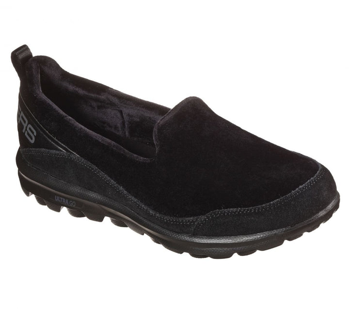 Skechers Womens Go Walk Classic - Swanky Slip-On Sneaker Black - 124183-BBK BLACK Image 2