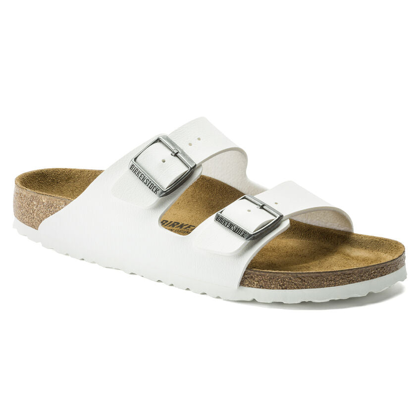 BIRKENSTOCK Arizona Sandals White Birko-Flor Unisex 0552681 0552683 Comfort Fit Image 1