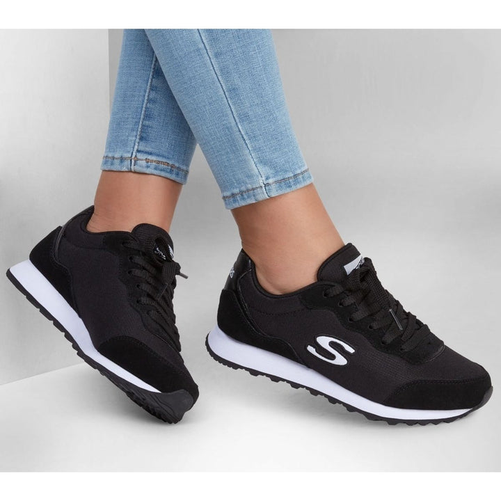 Skechers Womens OG 85 - VibeIn Sneaker Black/White - 155354-BKW BLACK/WHITE Image 4