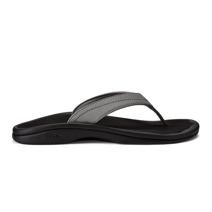 OluKai Ohana Flip Sandals Womens Charcoal Onyx Size 5 Water-Resistant 20110-26OX Image 1