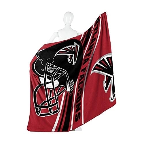 NORTHWEST NFL Atlanta Falcons Raschel Throw Blanket 60" x 80" Slant 60" x 80" Image 4