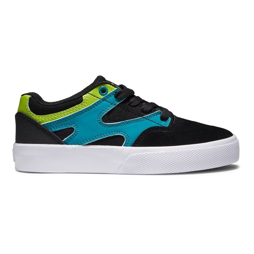 DC Shoes Unisex Kids Kalis Vulc Shoes Black/Green/Orange - ADBS300355-XKGN BLACK/GREEN/ORANGE Image 1