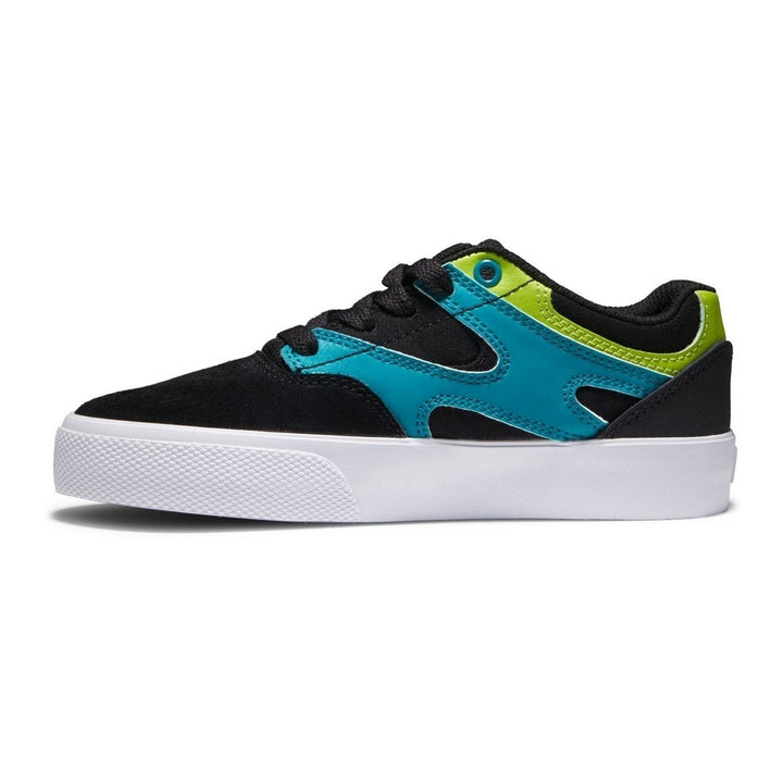 DC Shoes Unisex Kids Kalis Vulc Shoes Black/Green/Orange - ADBS300355-XKGN BLACK/GREEN/ORANGE Image 3