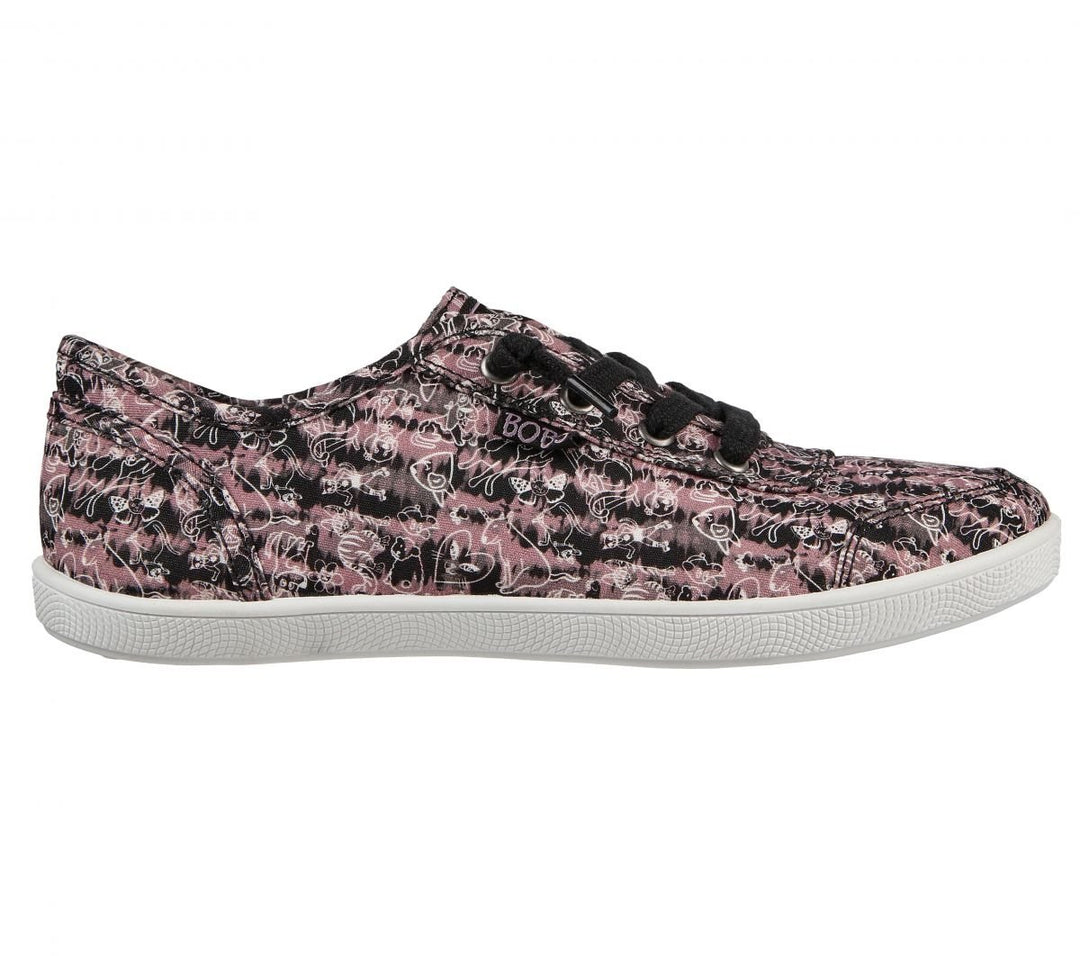 Skechers Womens BOBS B Cute faux-Tastic Sneakers Black/Purple - 113641-BKPR Black/Purple Image 1