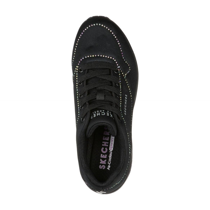 Skechers Womens Street Uno - Sheen Lines Sneaker Black/Black - 155142-BBK BLACK Image 3