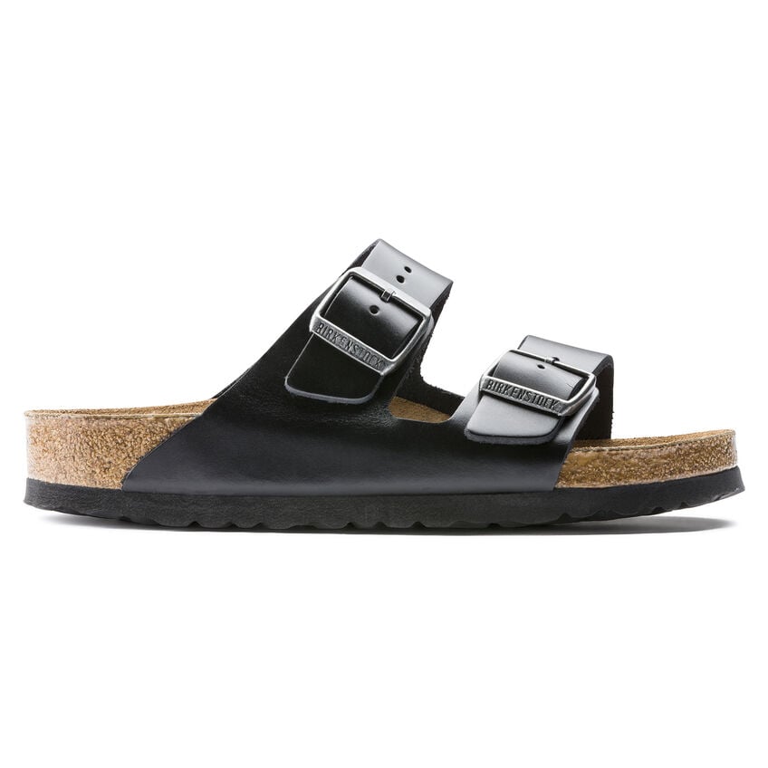 BIRKENSTOCK Arizona Soft Footbed Black Amalfi Leather Sandals 0552331 0552333 Image 2