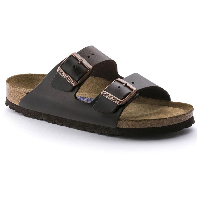 BIRKENSTOCK Arizona Soft Footbed Sandals Brown Amalfi Leather 0552341 0552343 Image 1