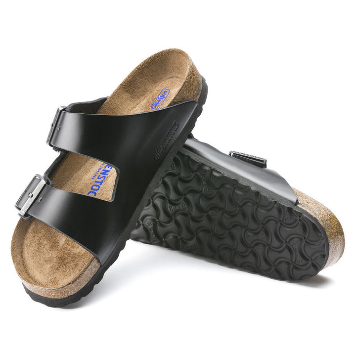 BIRKENSTOCK Arizona Soft Footbed Black Amalfi Leather Sandals 0552331 0552333 Image 3