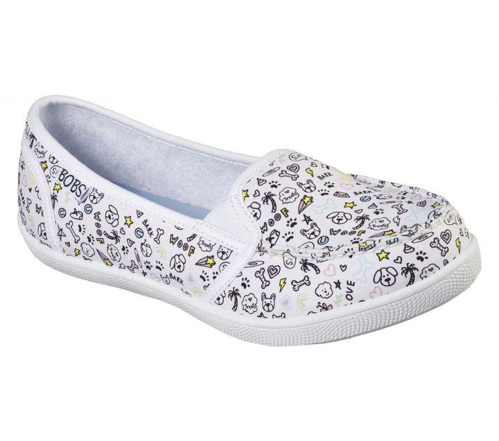 Skechers Womens BOBS B Cute - Doodle Dots Slip-On White Multi - 113492-WMLT White Multi Image 2