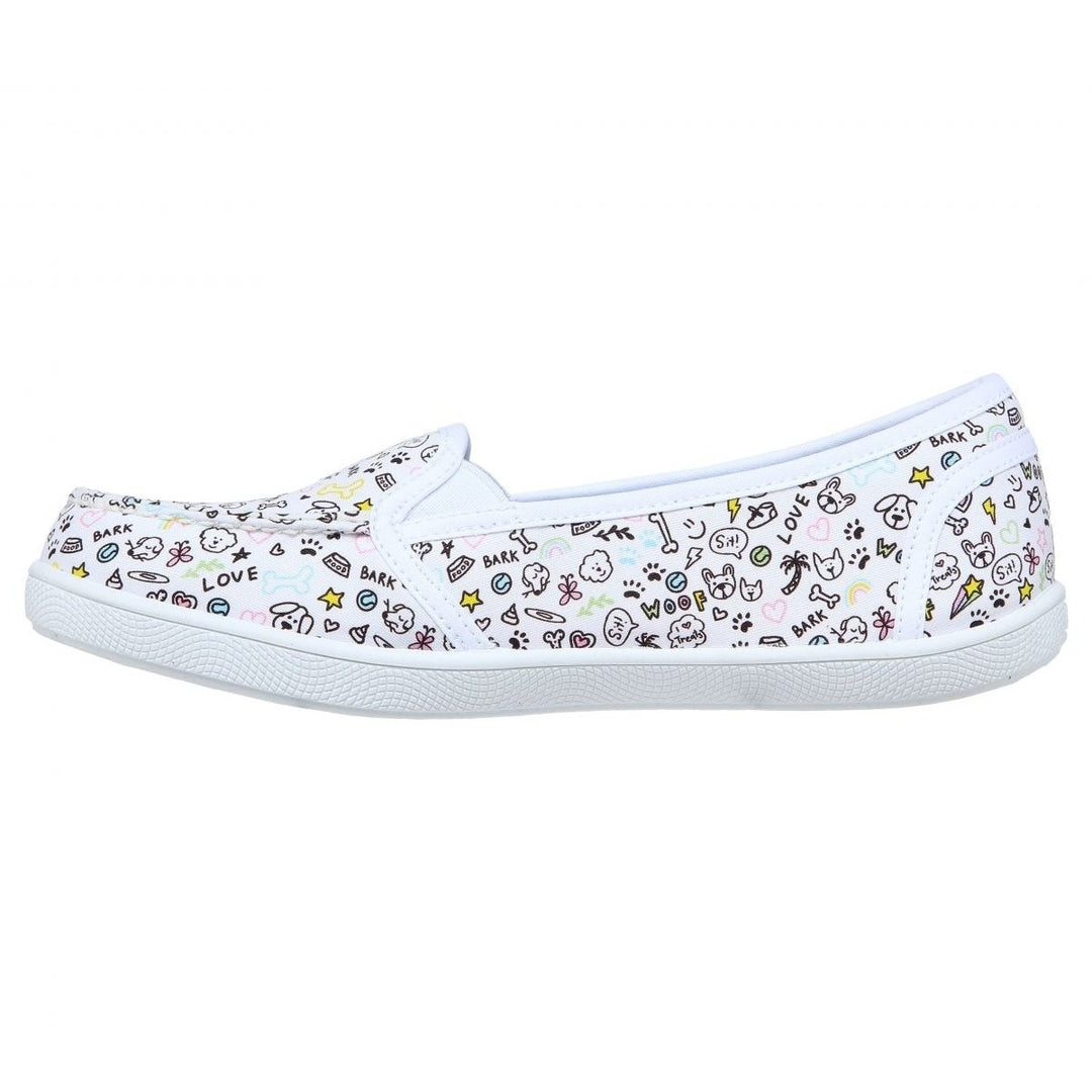 Skechers Womens BOBS B Cute - Doodle Dots Slip-On White Multi - 113492-WMLT White Multi Image 3