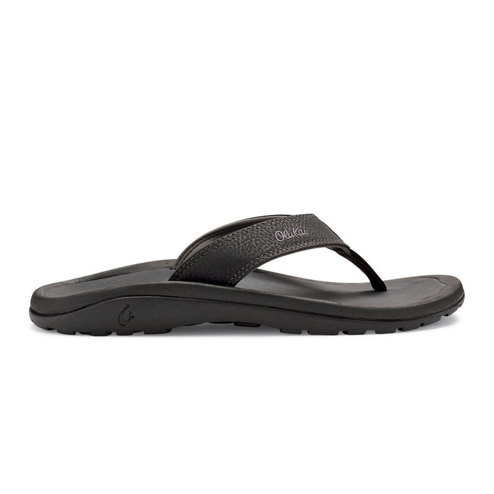 OluKai Mens Ohana Flip Black/Dark Shadow - 10110-4042 7 Black / Dark Shadow Image 1