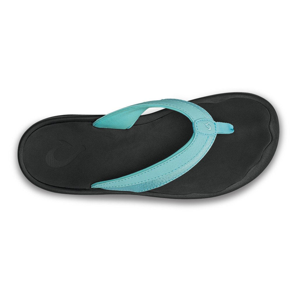 OluKai Womens Ohana Flip Flops Sea Glass/Black Size 5 Water-Resistant 20110-1V40 Image 2