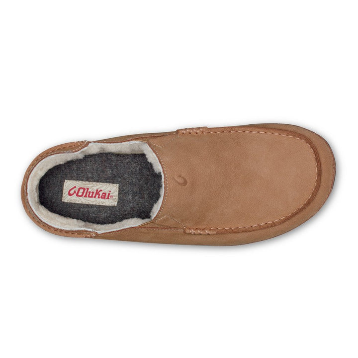 OluKai Mens Kipuka Hulu Nubuck Leather Slippers Natural/Natural - 10450-8787 7 Natural / Natural Image 4