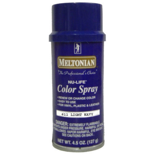 Meltonian Nu-Life Color Spray Dye 4.5 oz Light Navy 611 Shoe and Boot Refresher Image 1