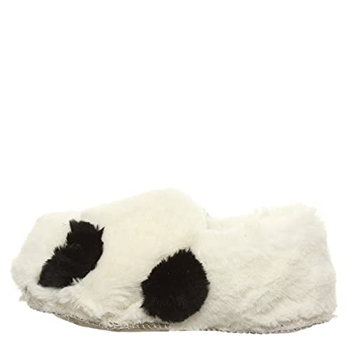 BEARPAW Kids Lil Critters Slippers White Panda Model 2549T-010 Faux faux Image 2