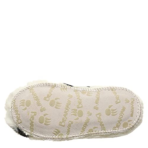 BEARPAW Kids Lil Critters Slippers White Panda Model 2549T-010 Faux faux Image 3